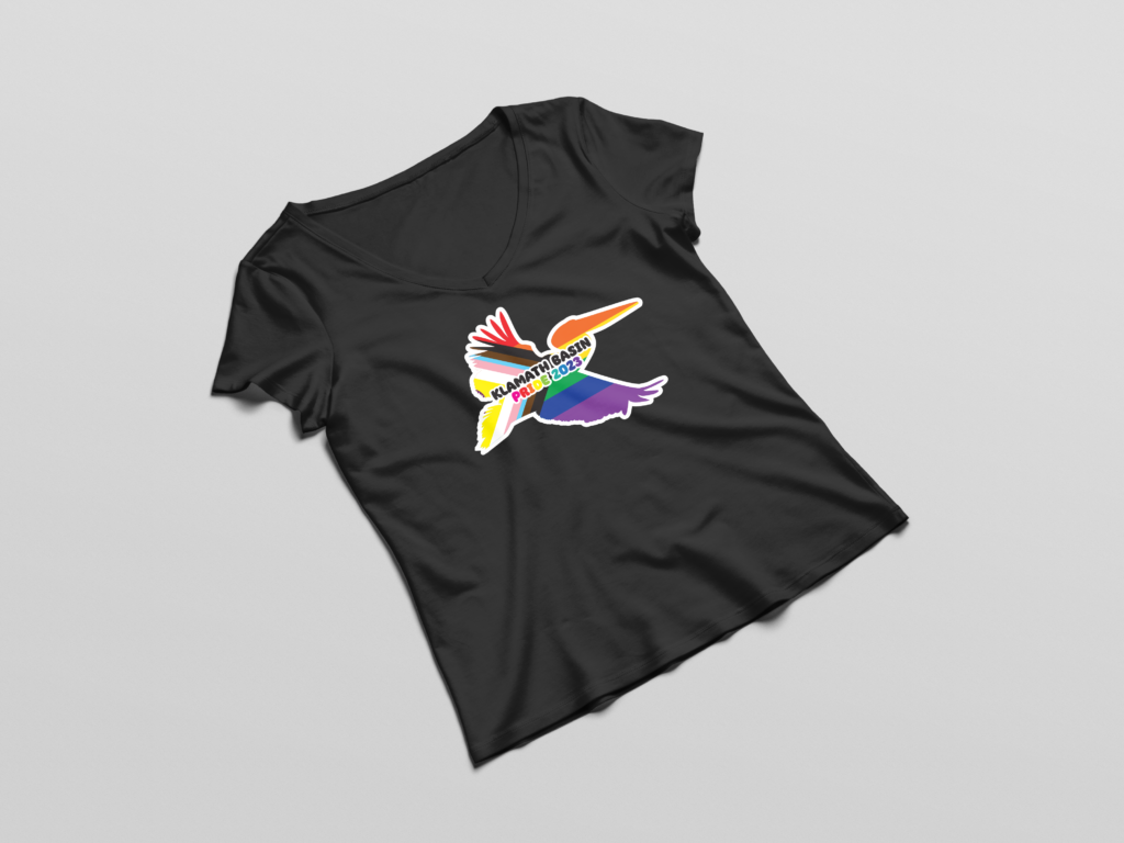 Klamath Basin Pride logo t-shirt